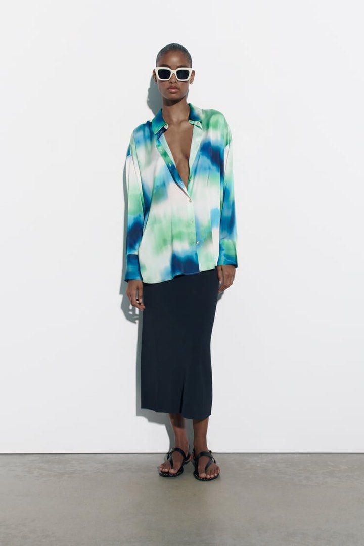zara tie dye shirt