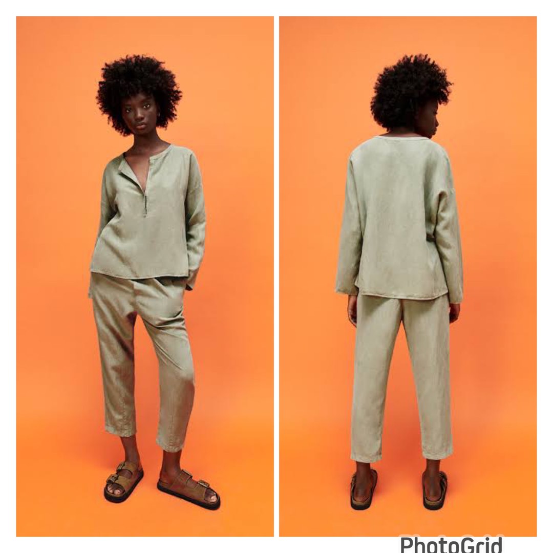 Zara Oversized Linen Blend Top, Women's Fashion, Tops, Others Tops on