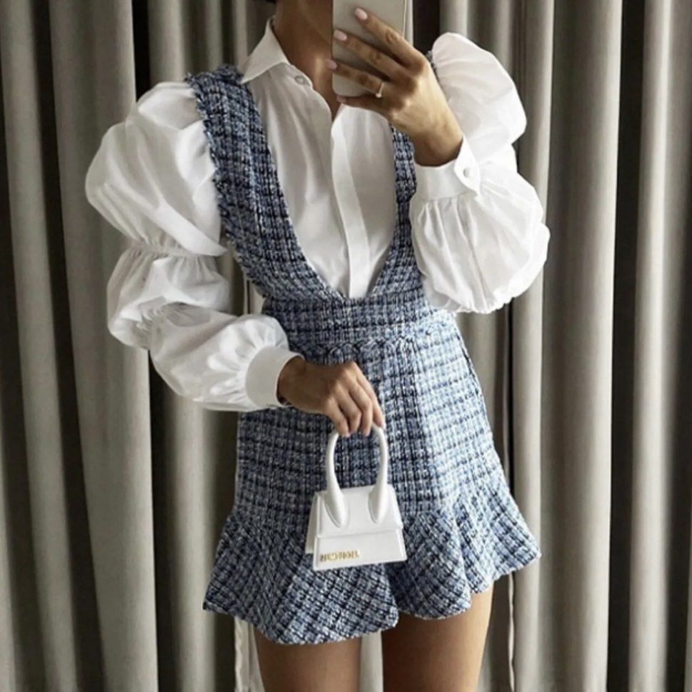 Zara pinafore dress top