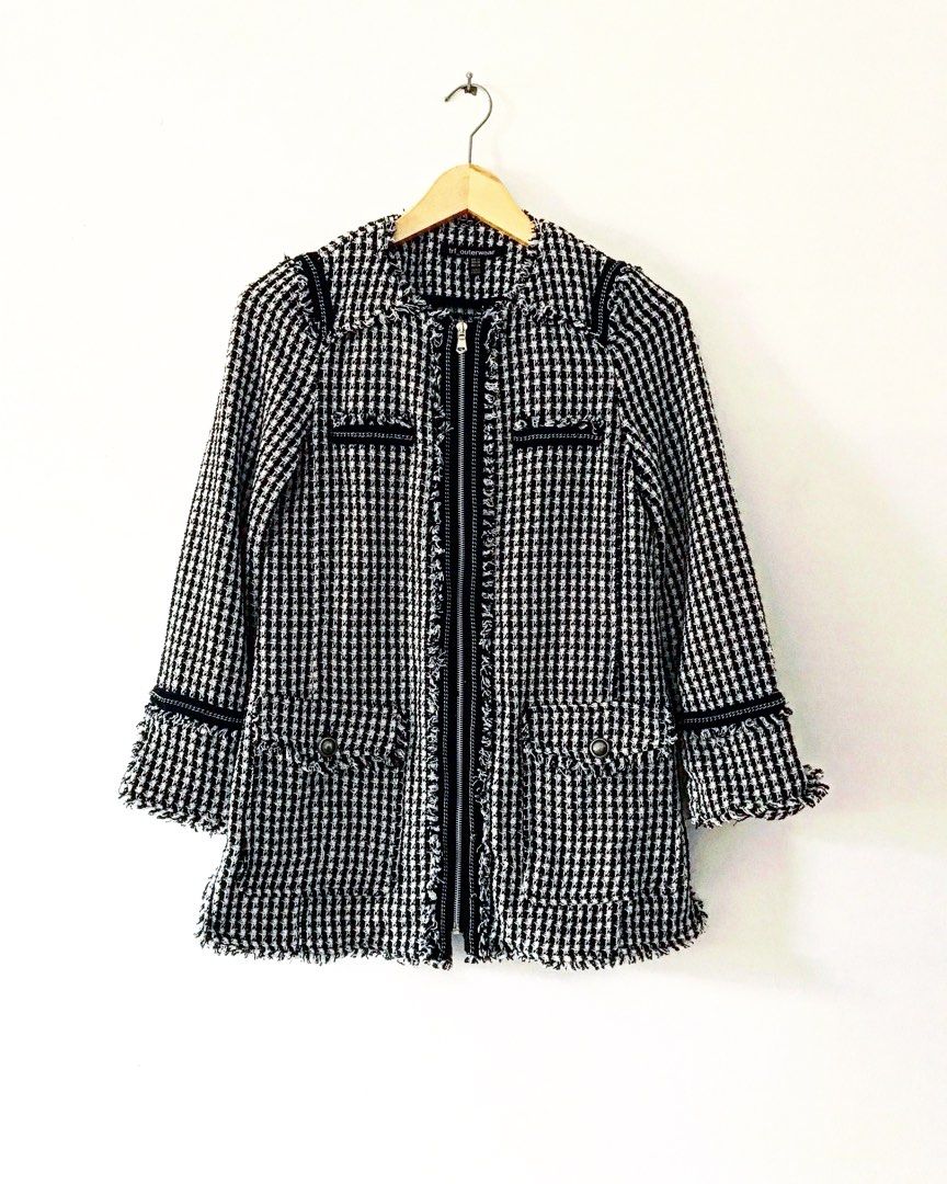 “Zara” TRF Houndstooth Jacket