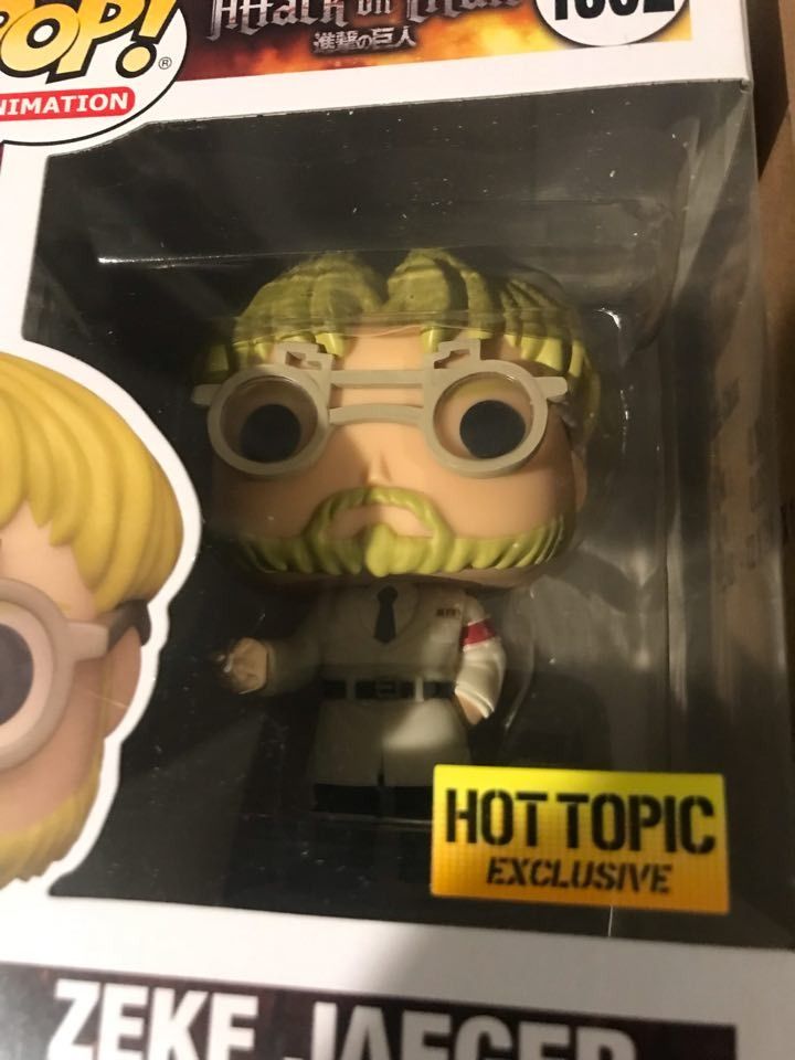 Zeke Jaeger #1302 Hot Topic Exclusive Funko Pop Animation Attack on Titan