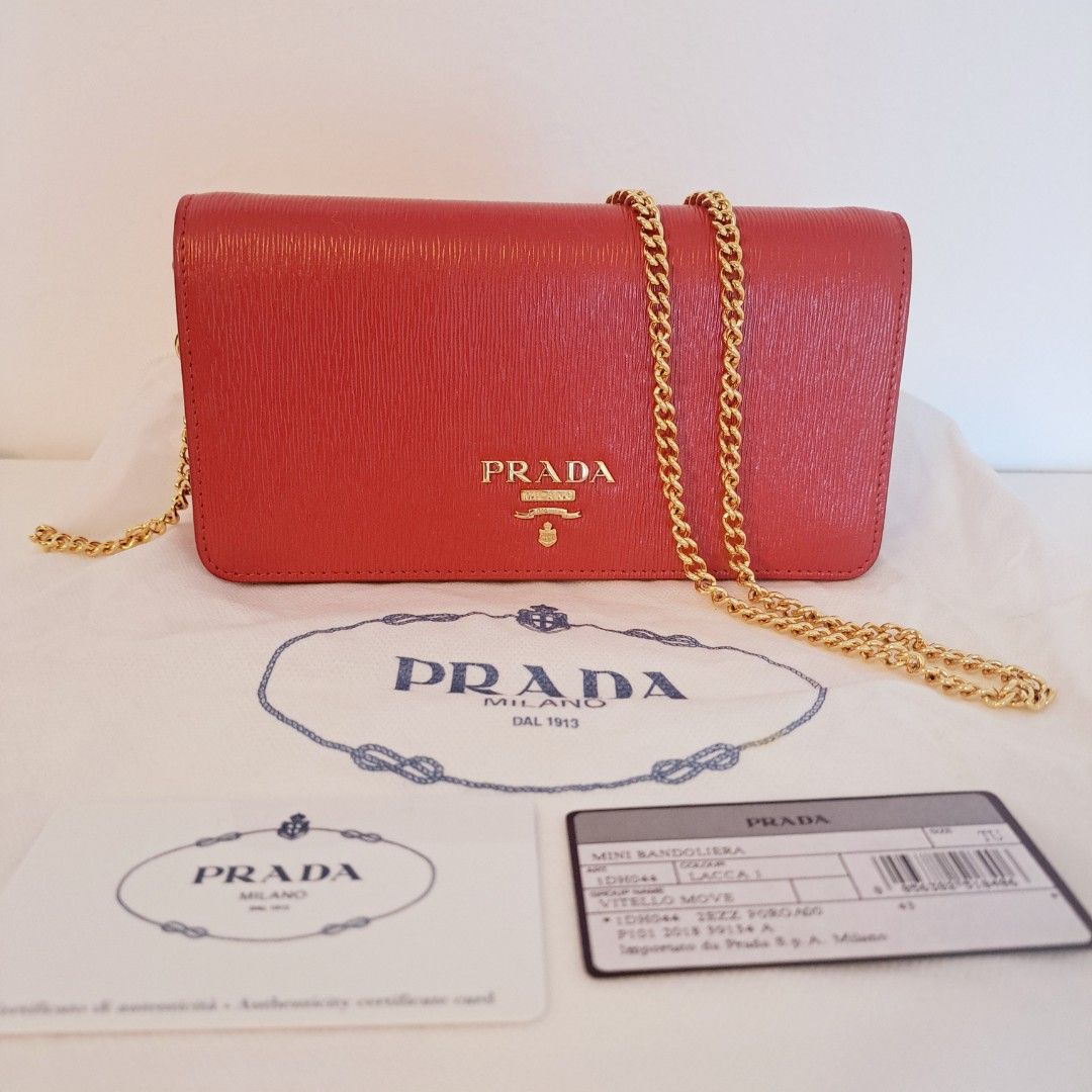 Authentic Prada pochette, Luxury, Bags & Wallets on Carousell