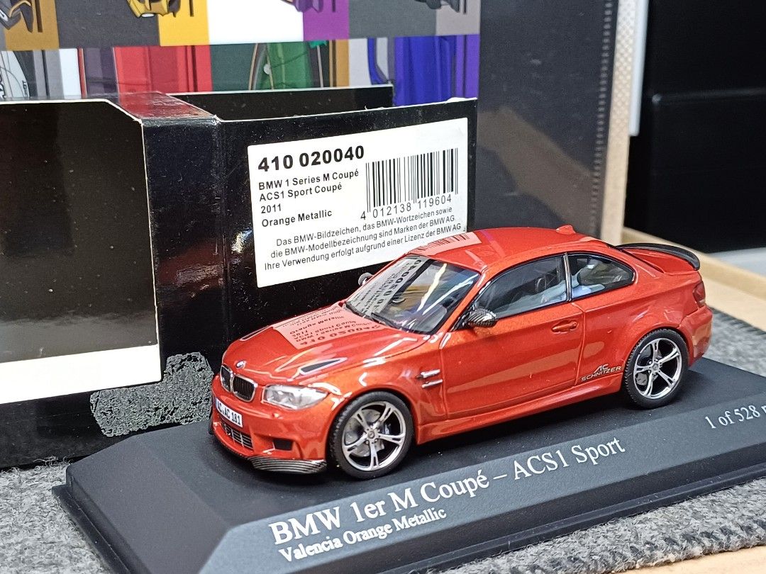1/43 Minichamps BMW 1er M Coupe ACS1 Sport 2011 diecast 1:43, 玩具