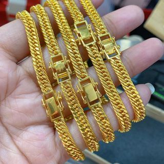 18K Japan Style Bracelet (Triple Lock)
