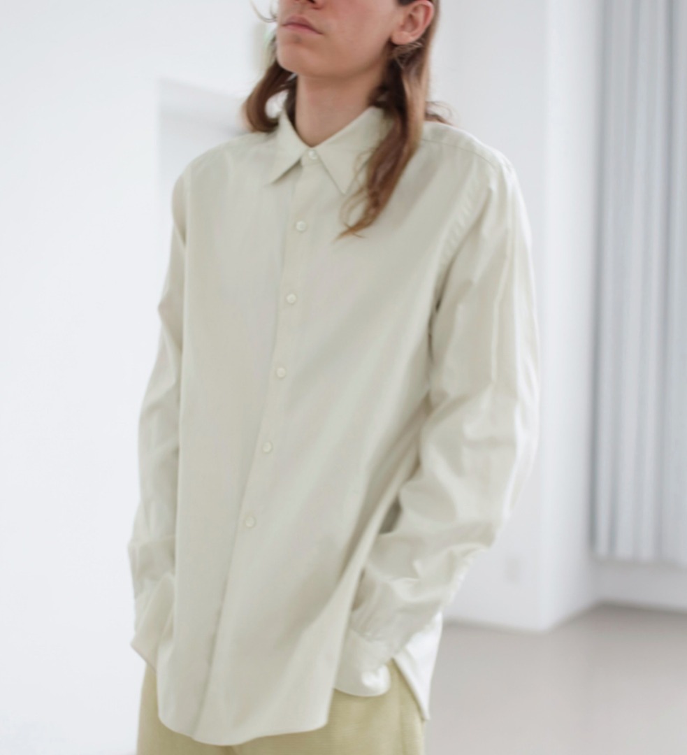 21SS AURALEE FINX SHUTTLE OX SHIRTS IVORY 4號