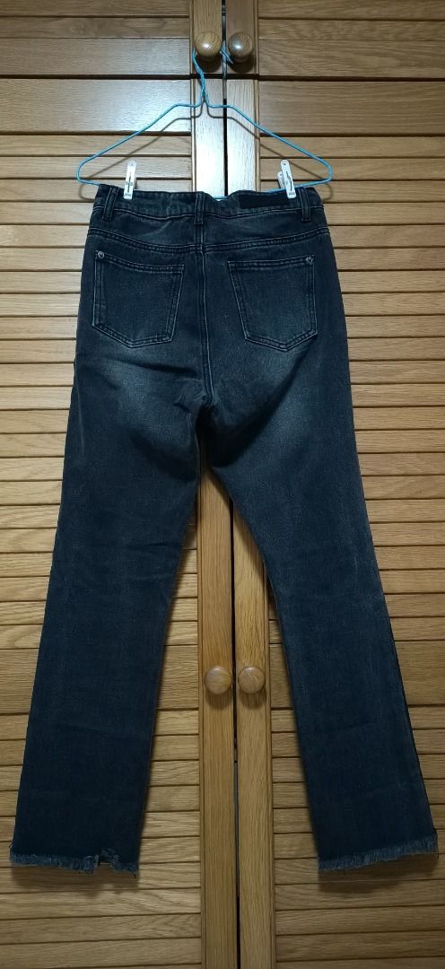 2 Toned Frayed Edge Jeans Women s Fashion Bottoms Jeans