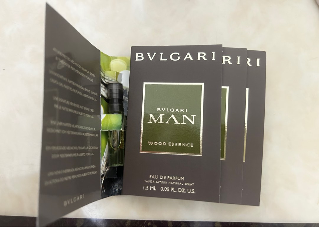 4 BVLGARI MAN Wood Essence Eau De Parfum 1.5ml Carousell