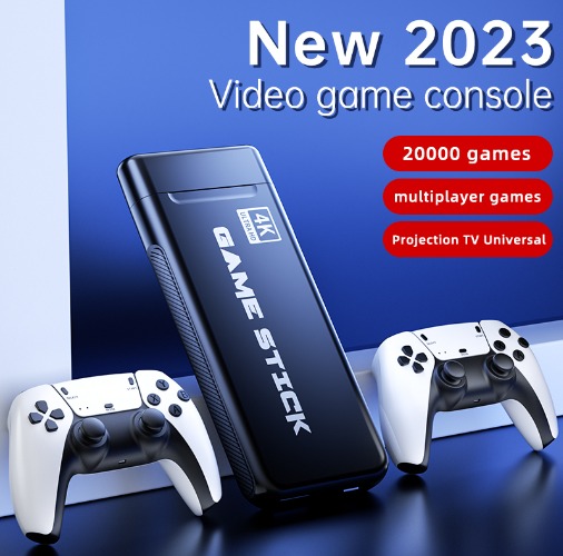 4K HD Video Game Console 64G Built-in 10000 +Games Retro handheld Game ...