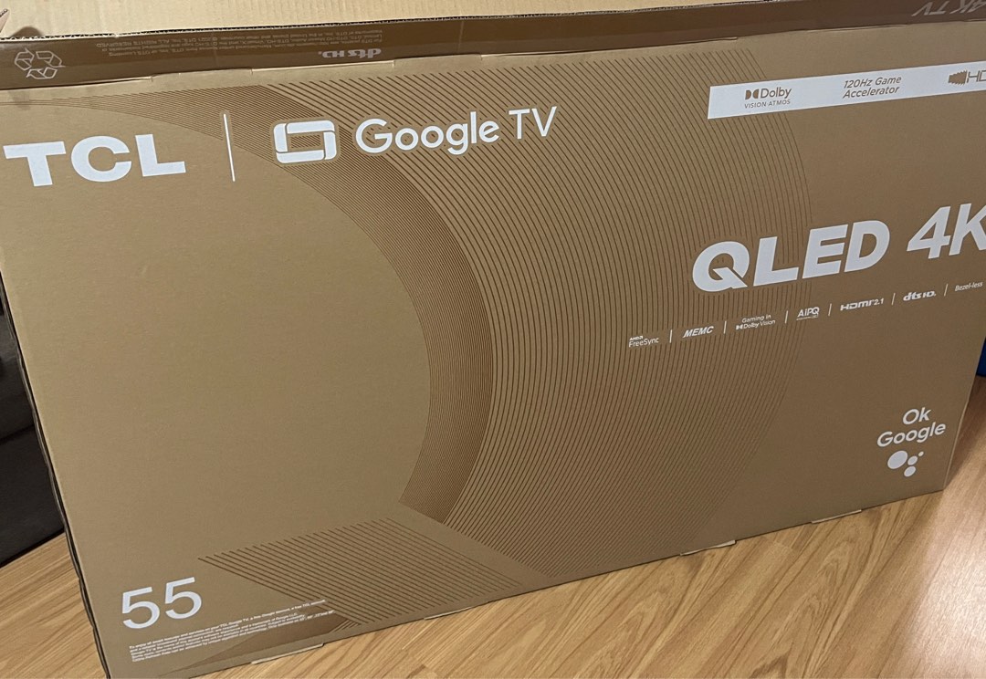 55 inch empty tv box, TV & Home Appliances, TV & Entertainment, TV on Carousell