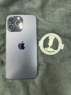 95%New iPhone 14 Pro Max 128GB 紫色 香港行貨 蘋果保養到2023年10月8日 電池效能92% 自用首選超值