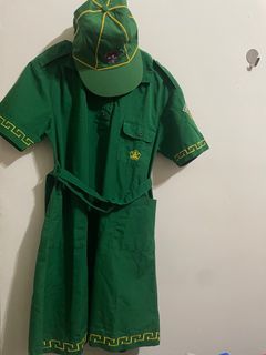 二手中華民國女童軍幼女童軍綠洋裝(買洋裝含腰帶)+送帽子
