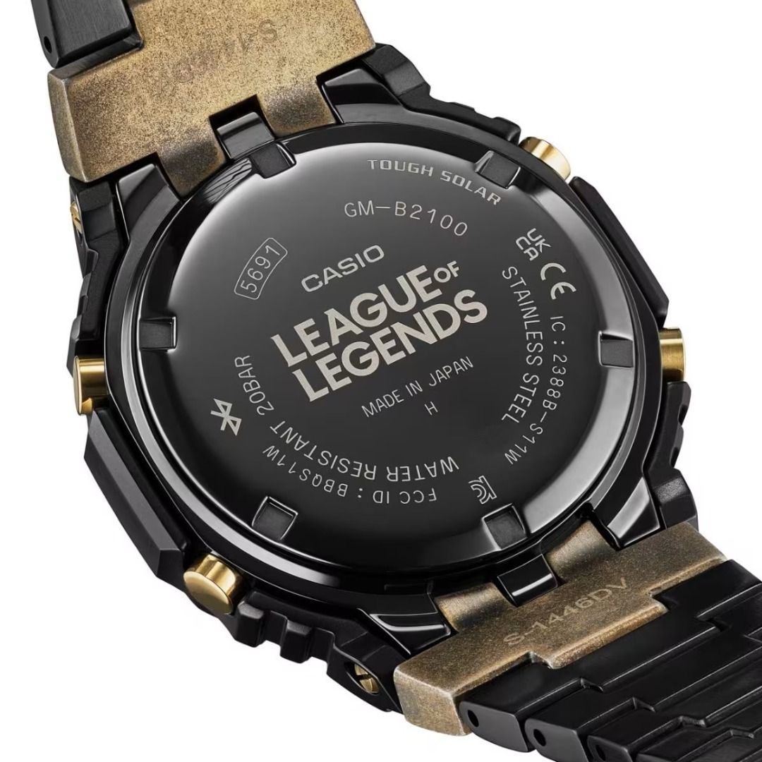佐敦門市 現貨 100% 全新 Casio G-Shock GM-B2100LL-1A GM-B2100LL GM-B2100 英雄聯盟 League  of Legends 聯乘 特別版 Special collaboration 農家橡樹 Casioak All Metal 全金屬 全鋼 