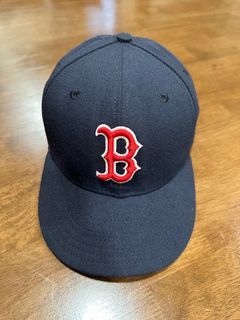 二手 NEW ERA 59Fifty 波士頓紅襪 老帽 帽子 棒球帽 黑色 7 1/2