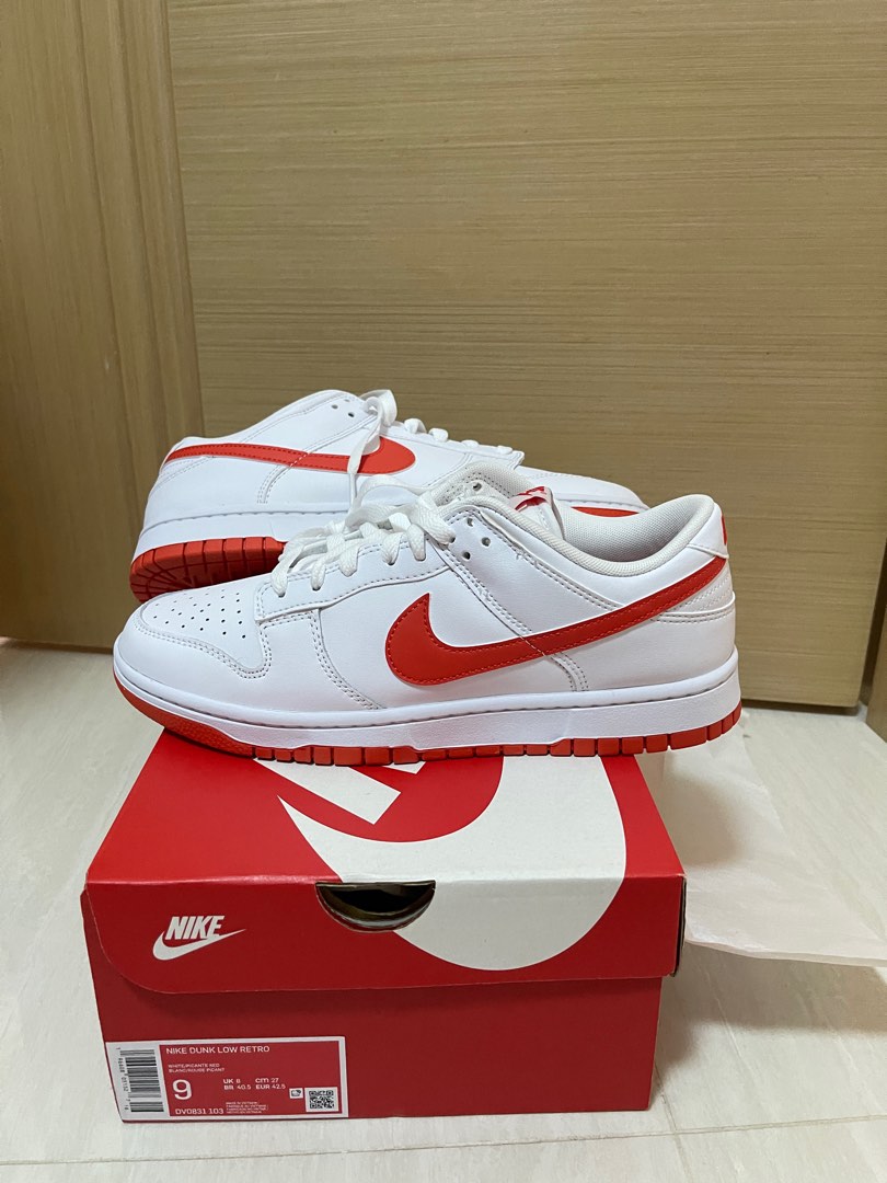 日版Nike Dunk Low Retro （ 橙剔）, 男裝, 鞋, 波鞋- Carousell