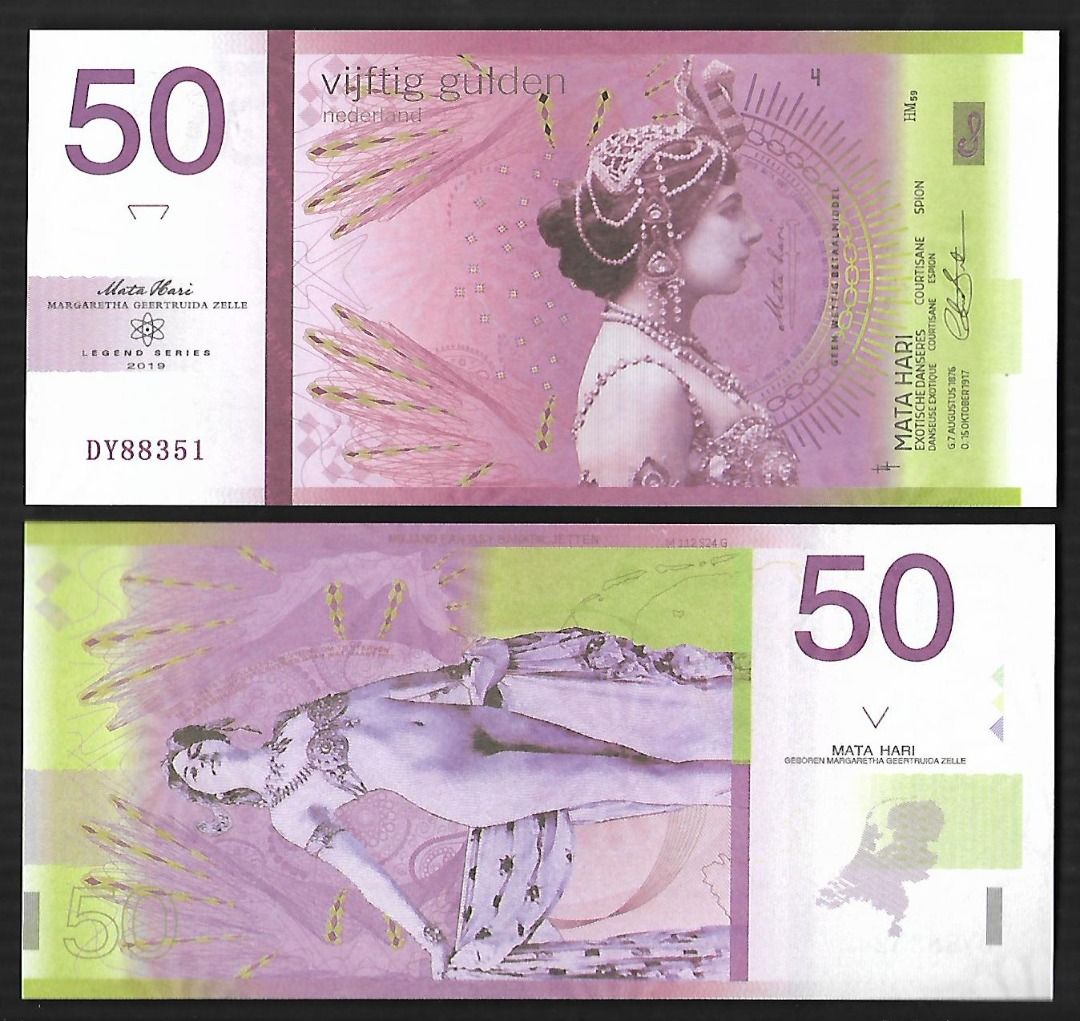 绿荷兰 vijftig gulden 50 Test Note/紫荷兰 vijftig gulden 50 Test Note ...
