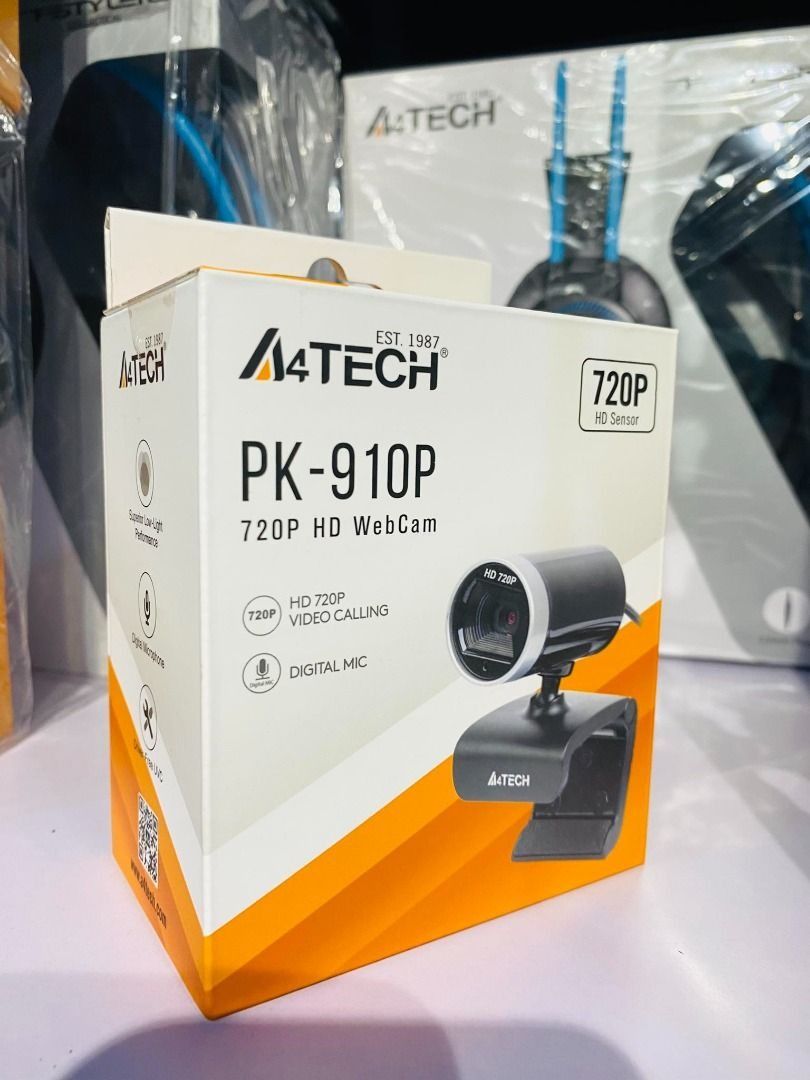 A4Tech PK-910P 720P HD Webcam with Mic, Furniture & Home Living ...