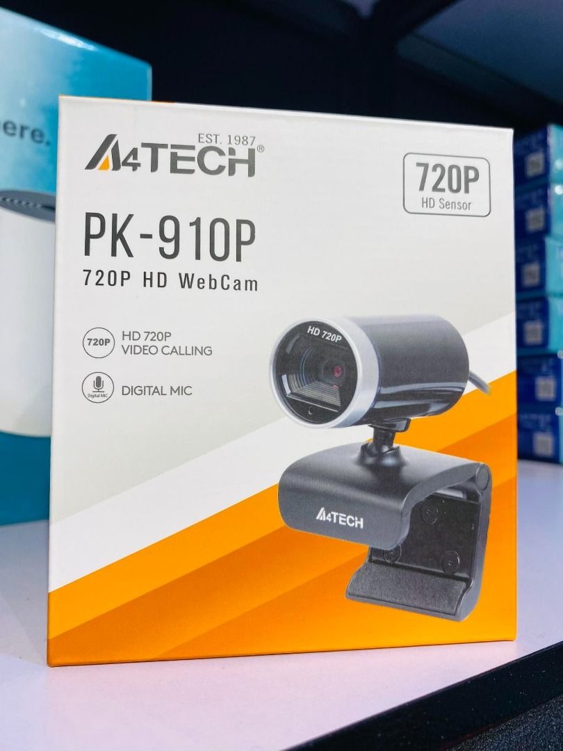 A4Tech PK-910P 720P HD Webcam with Mic, Furniture & Home Living ...