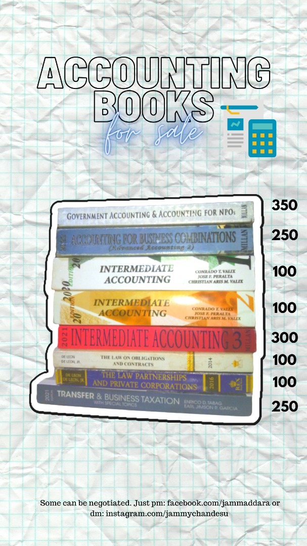 Accounting Books for sale!, Hobbies & Toys, Books & Magazines