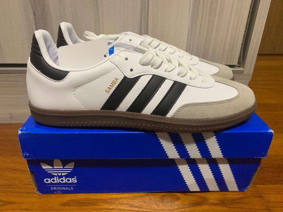 Adidas Samba US 11 EU 45 White Black Men s Fashion Footwear