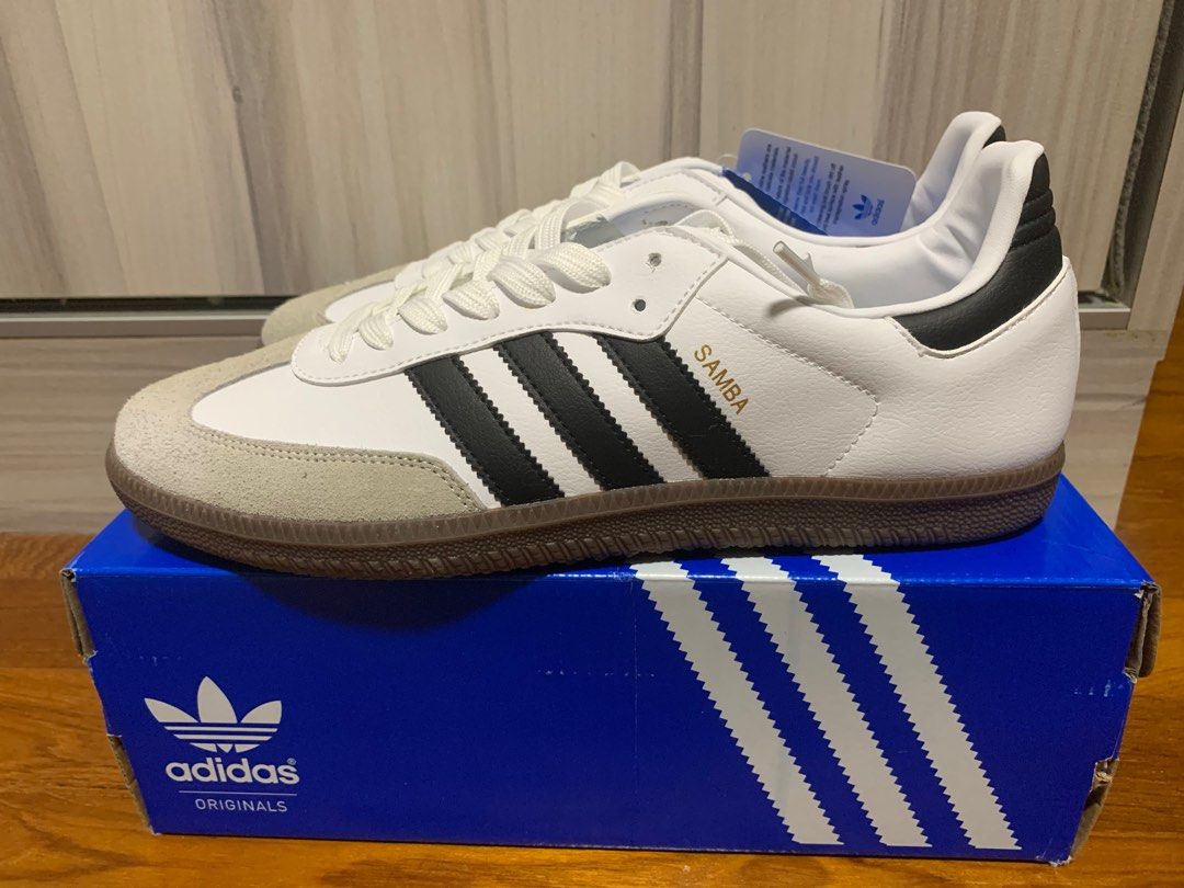Adidas Samba US 11 EU 45 White Black Men s Fashion Footwear