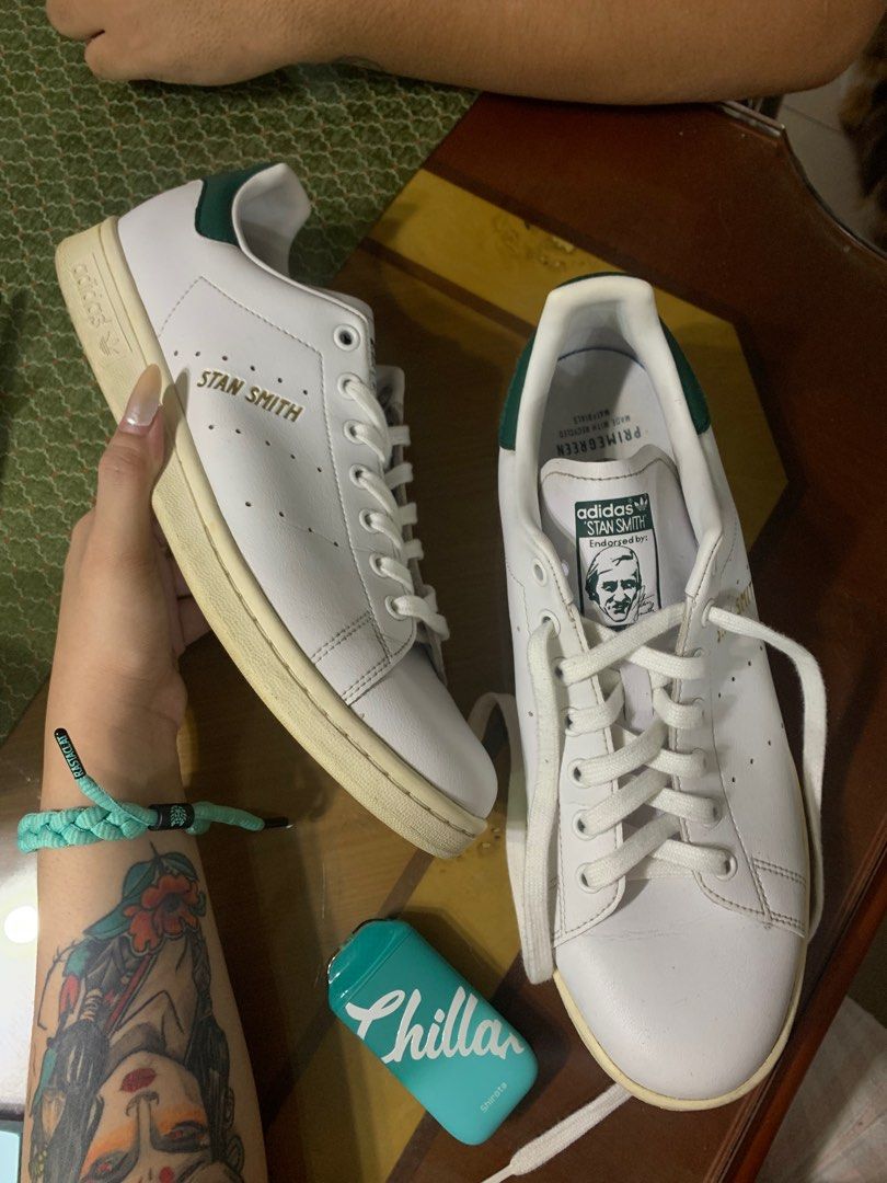 Stan smith footwear online white/off white/collegiate green