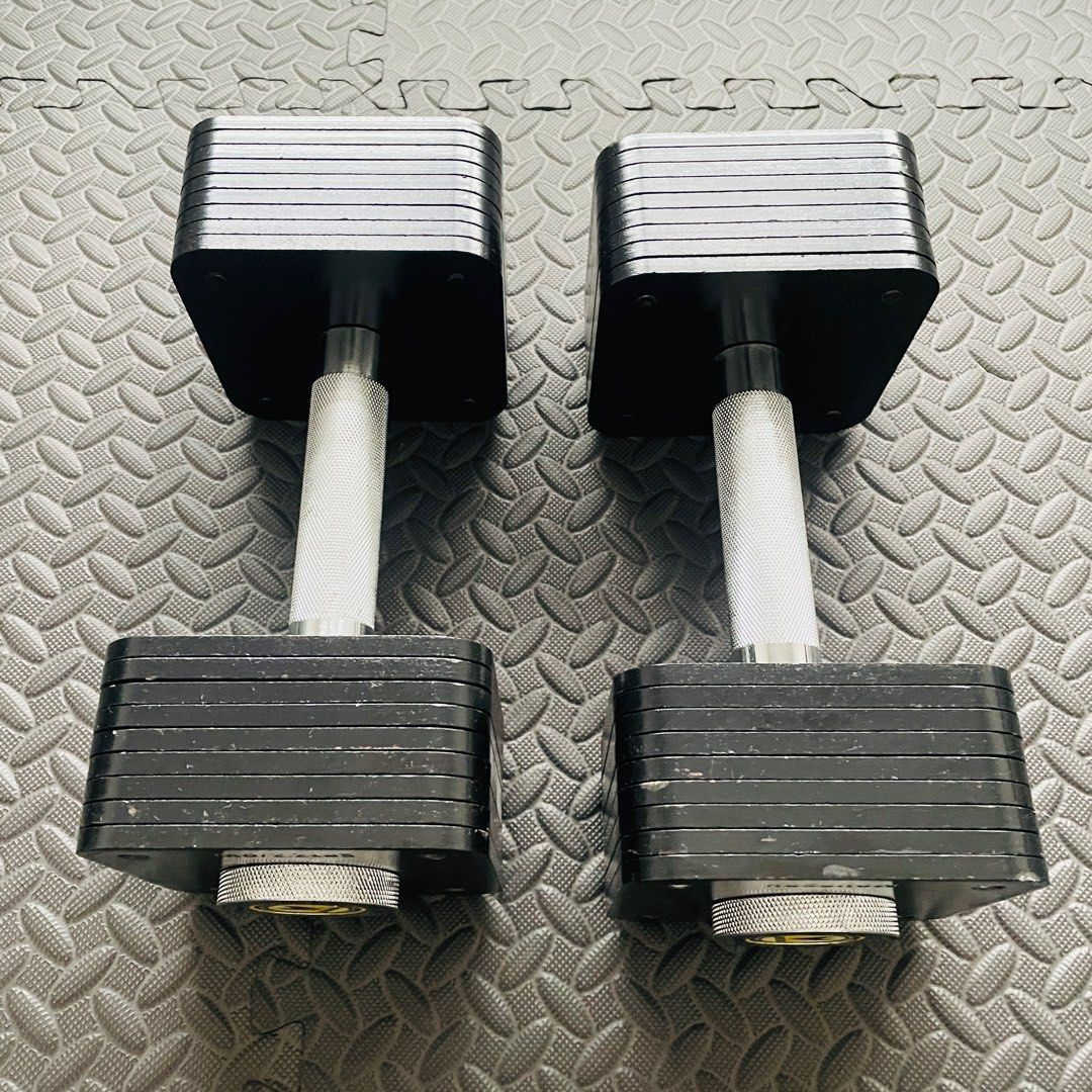 Adjustable Dumbbells 20kg, Sports Equipment, Exercise & Fitness