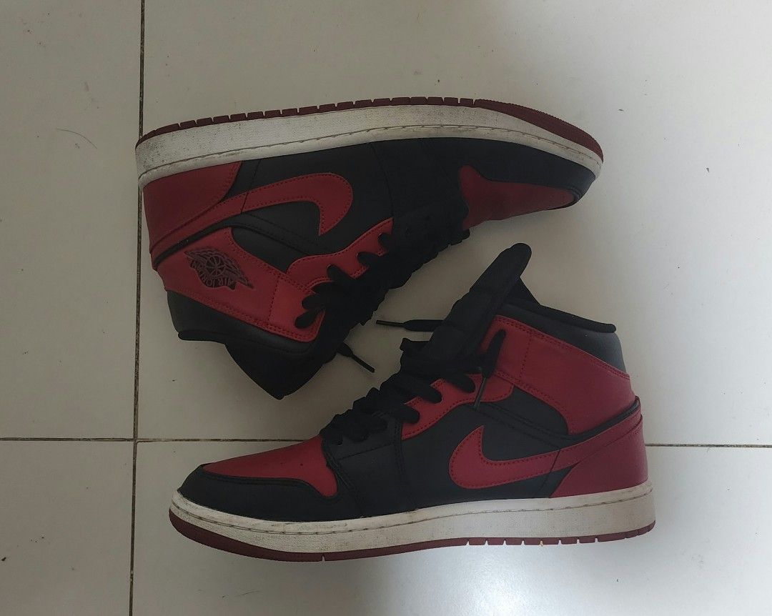Air Jordan 1 Mid Banned 2020 Men s Fashion Footwear Sneakers