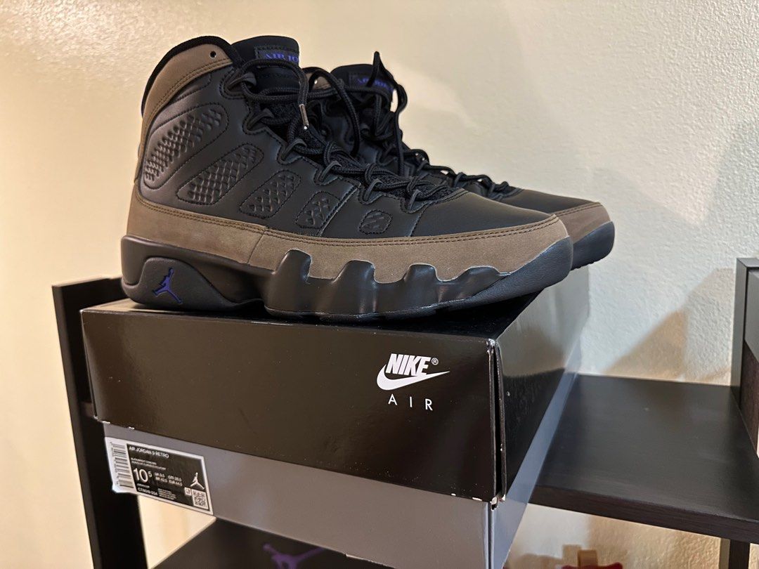 Jordan 9 olive on feet sale