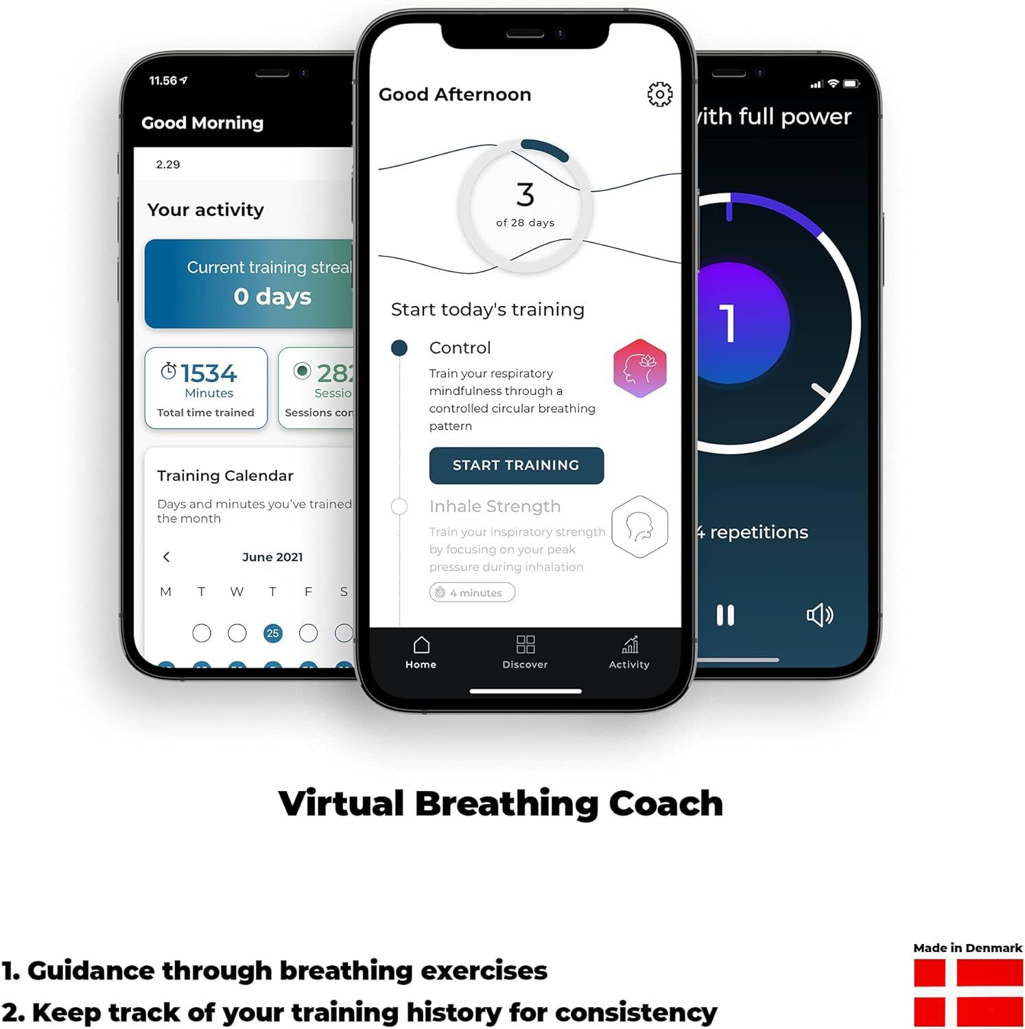 Airofit Active Breathing Trainer & Virtual Breathing Guided App