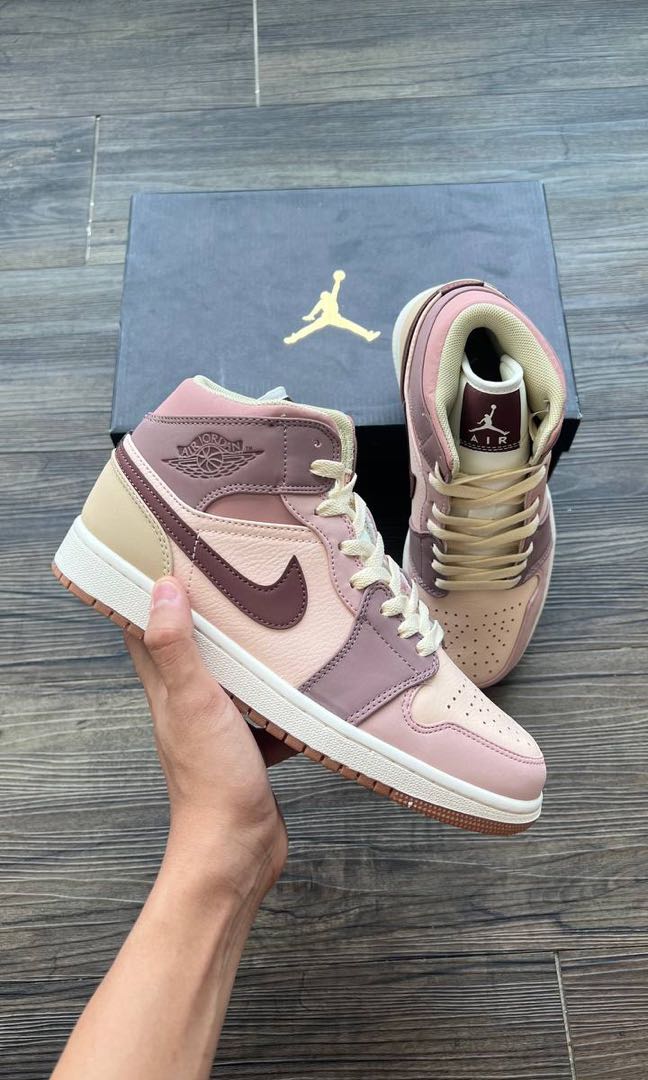 AJ 1 High Purple Pink Men s Fashion Footwear Sneakers on Carousell
