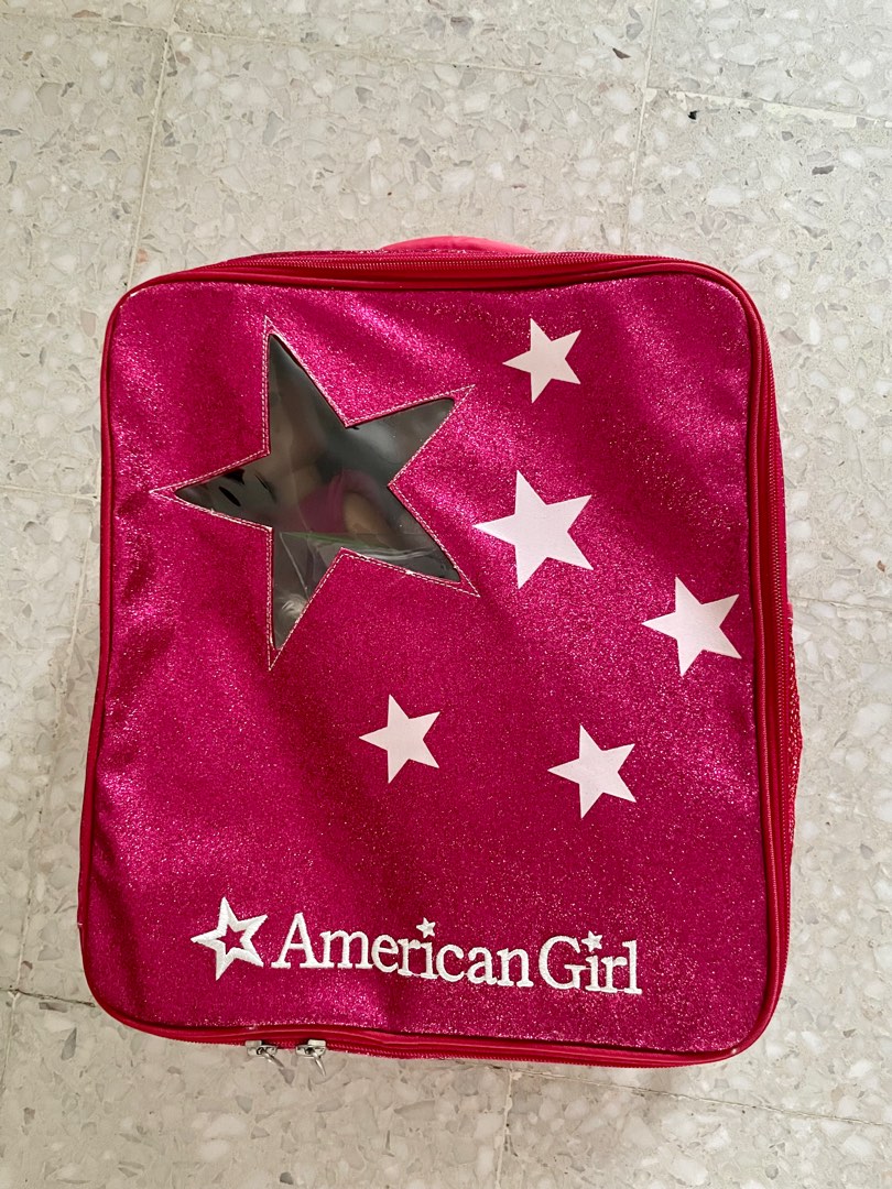 Sparkle doll top tote american girl
