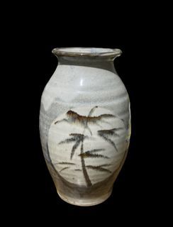 ART POTTERY VASE ~ GLAZED STONEWARE