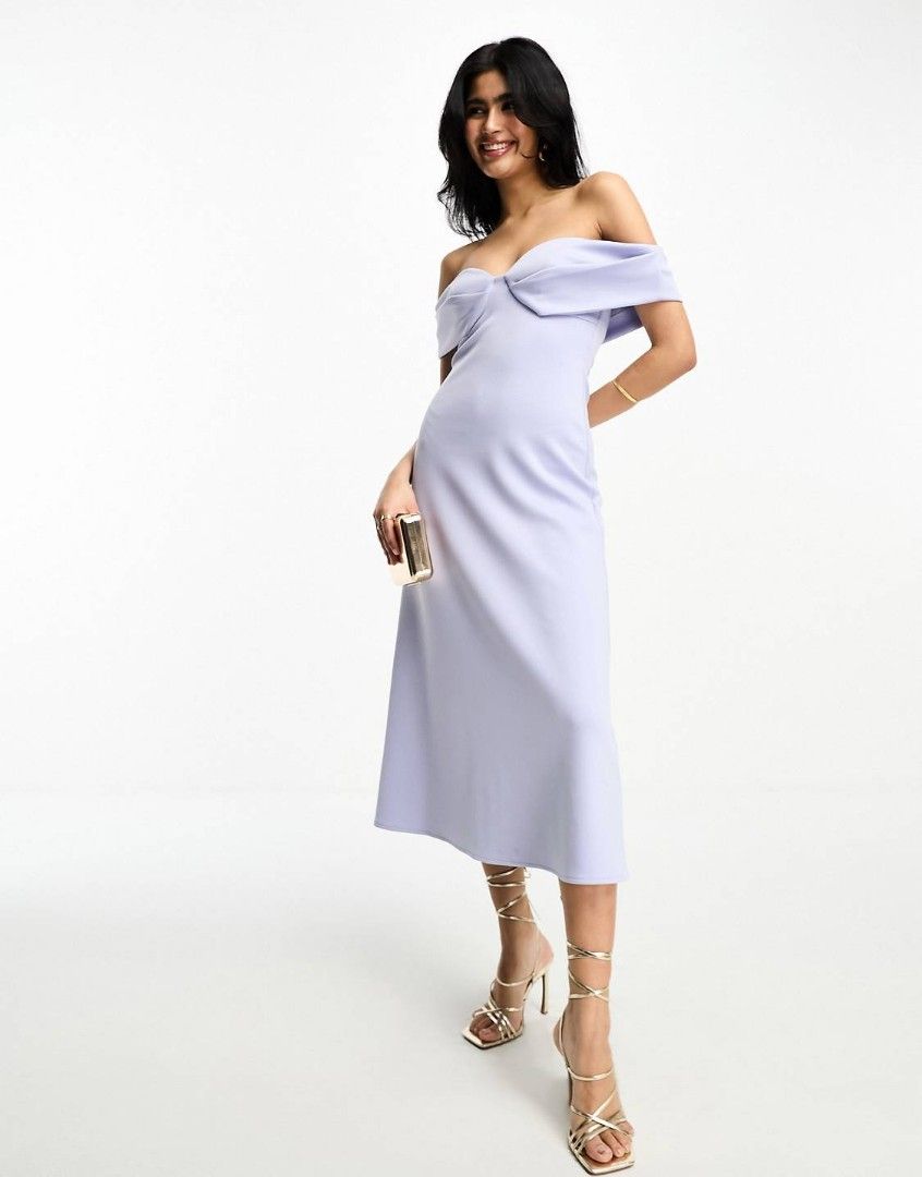 princess polly baby blue dress Blue Off Shoulder Dress ($26) • Brittany Ann Courtney main image 1