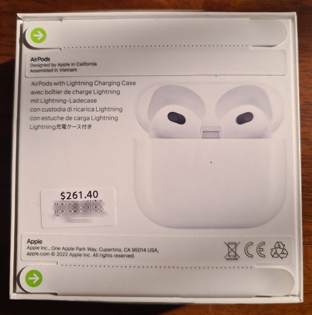 Authentic Apple Airpods Gen 3 3rd Generation Original Brand New In Box