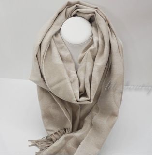 Authentic Coach Oatmeal Wrap / Scarf