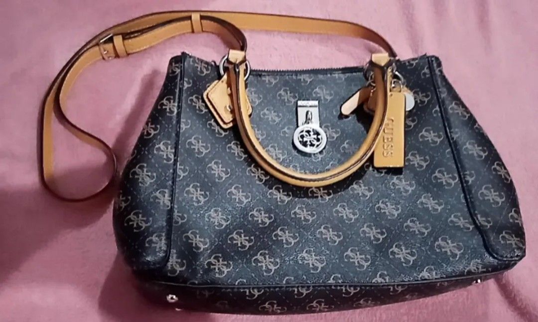 Authentic GUESS Jensen Status Satchel Bag Men s Fashion Bags Sling Bags on Carousell