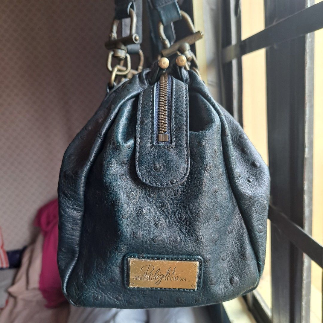 Authentic MARTINE SITBON ostrich handbag (Category: Luxury Bags & Wallets) located in Bulacan. Submitted by thriftyhaven2023 (Listing ID 1257383959, Image 3). Description: Minimals signs of usage only.