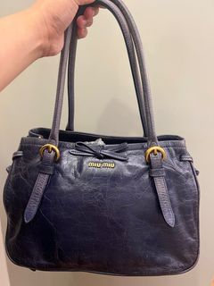 Authentic Miu Miu Vitello Lux Large Bow Bag, Luxury, Bags & Wallets on  Carousell