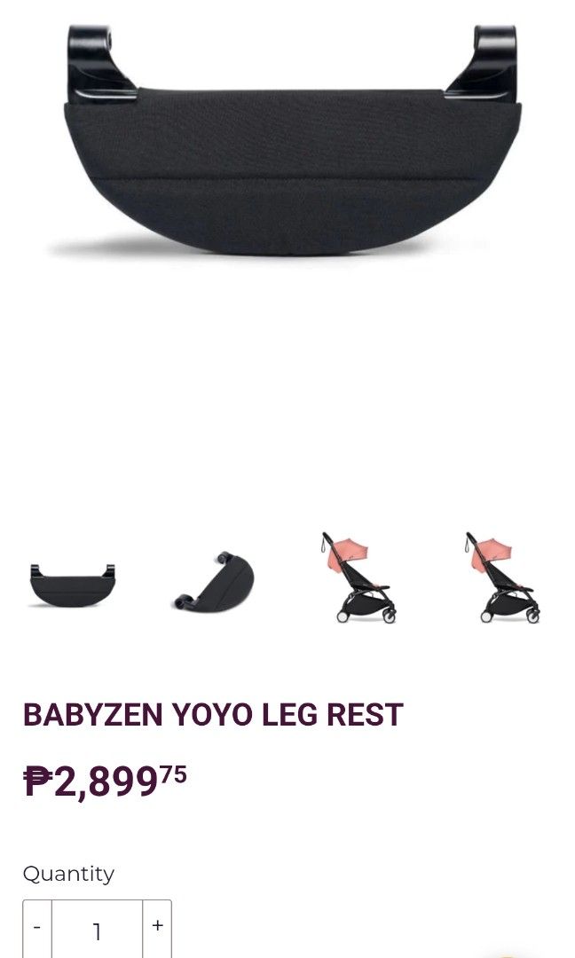 Babyzen YOYO Leg Rest, Babies & Kids, Going Out, Strollers on Carousell