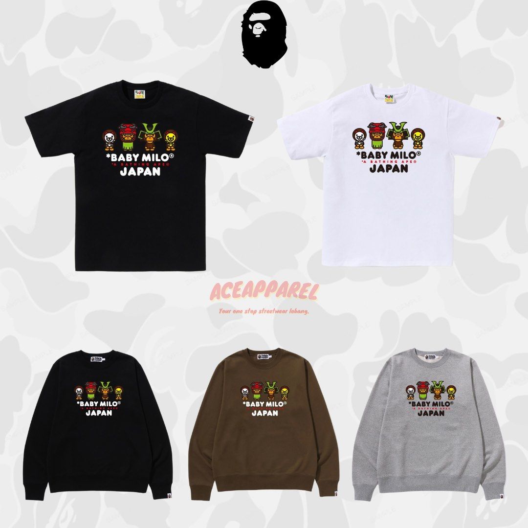 Bape Baby Milo Japan Shark Tees Men s Fashion Tops Sets Tshirts Polo Shirts on Carousell