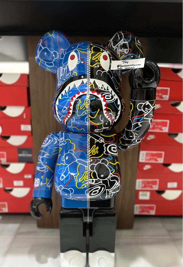 Bape Bearbrick Line Camo Shark 1000%