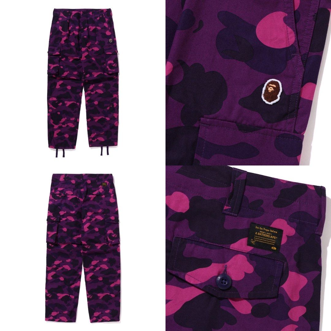 Purple bape clearance pants