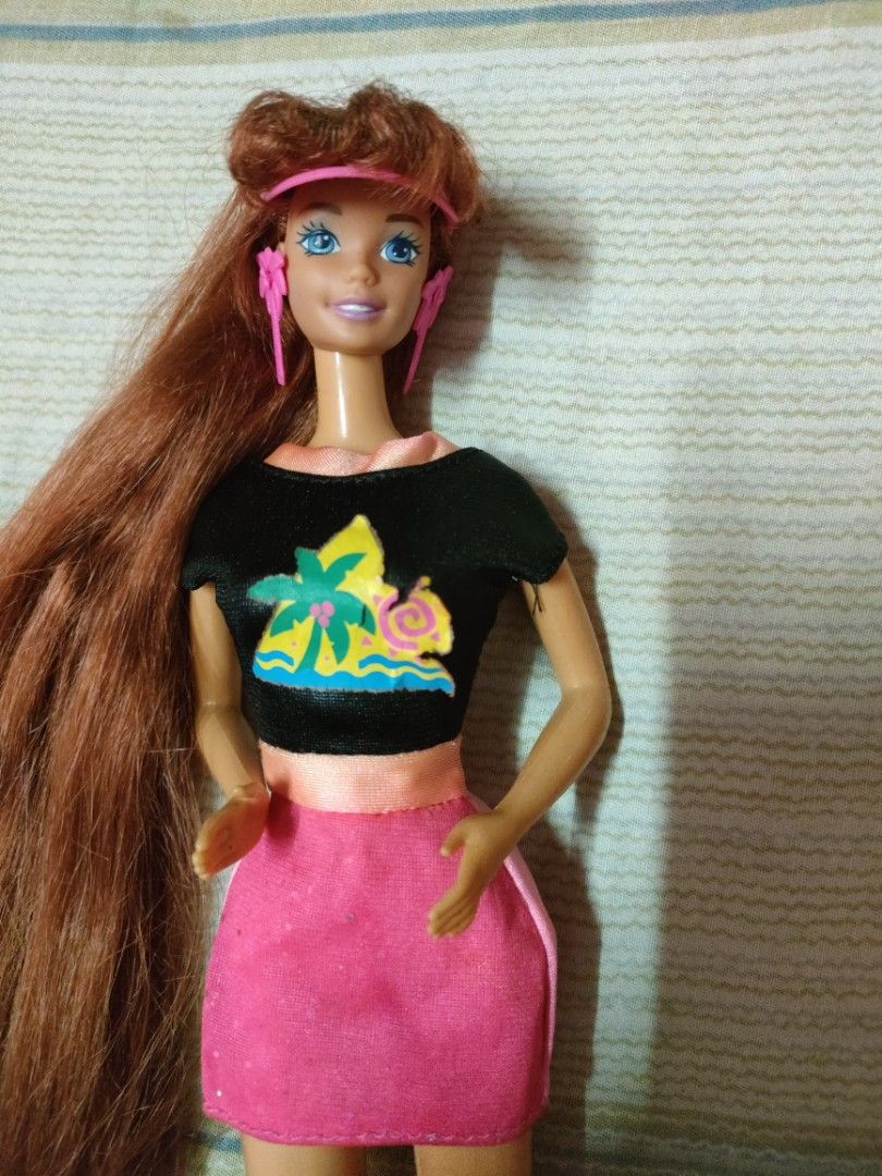 Barbie glitter hair doll deals