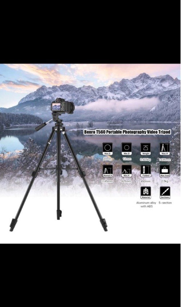 SLIK Mini 3 BH Tripod, Photography, Photography Accessories, Tripods &  Monopods on Carousell