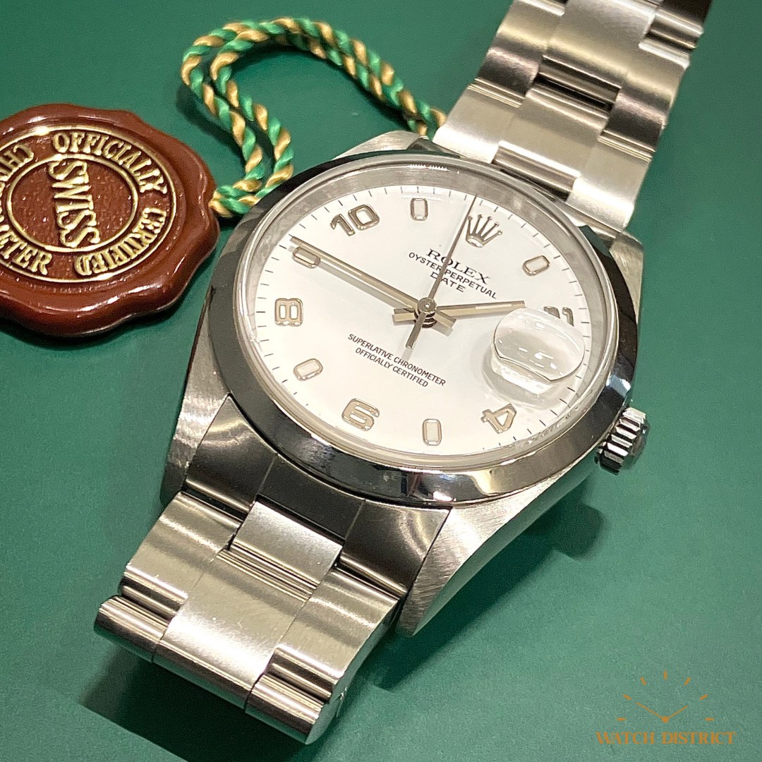 BEST 2000 34MM Rolex Oyster Perpetual Date 15200 FULL SET Luxury