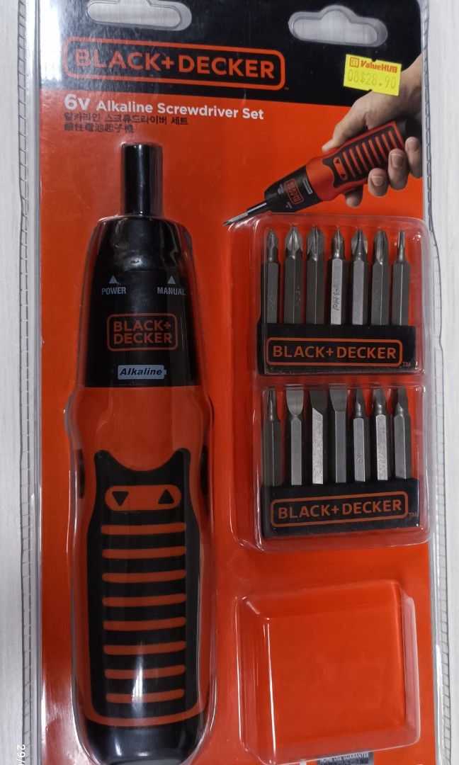 black & decker screwdriver set 6v Review 