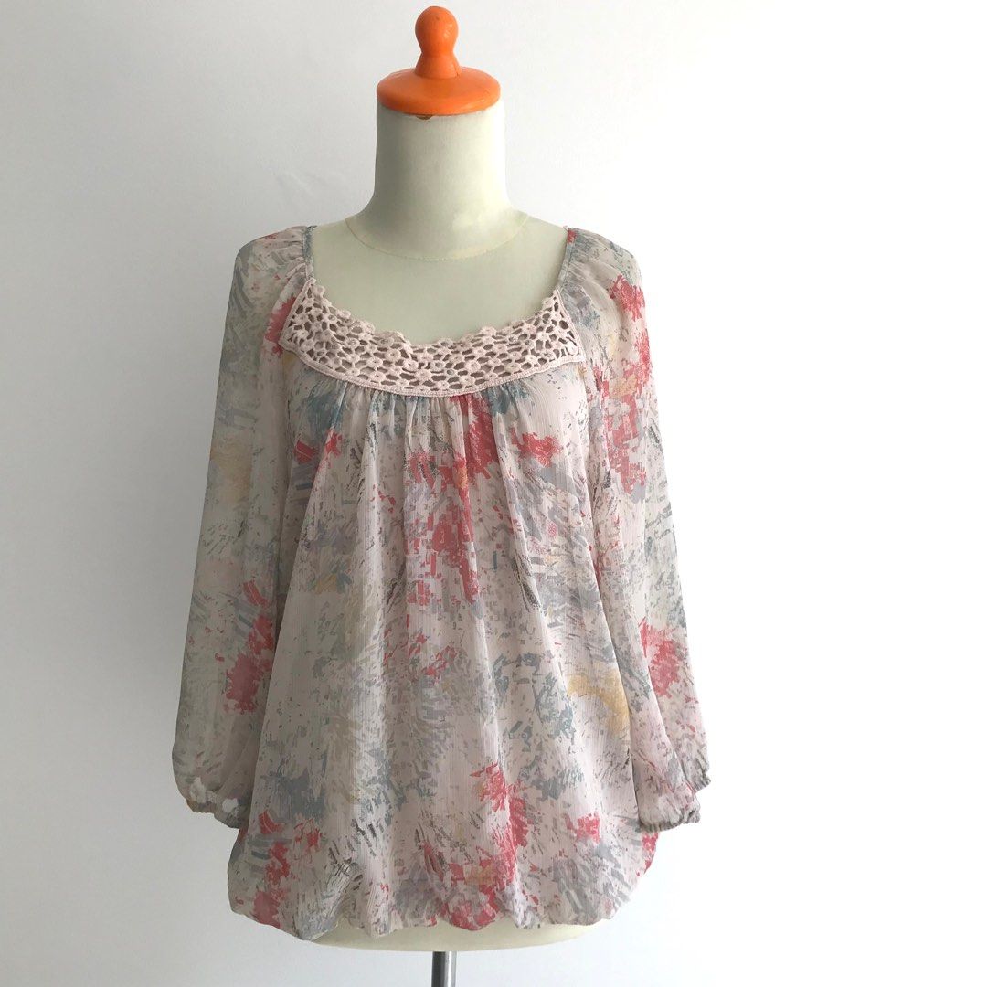 SALE 4 For 100k SUZANNE GRAE bnwt Blouse Boho bohemian sifon