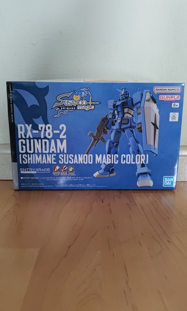BNIB EG 1/144 RX-78-2 GUNDAM (SHIMANE SUSANOO MAGIC COLOR) (Category: Gundam Model Kits) located in Singapore. Submitted by no1atasleecher (Listing ID 1257441638, Image 1). Description: TYPE: EXCLUSIVE PRICE FIXED, NO LOW BALLERS, PLEASE WHAT YOU SEE IS WHAT YOU GET. FAST DEAL AT MY BLK 730763 $90.