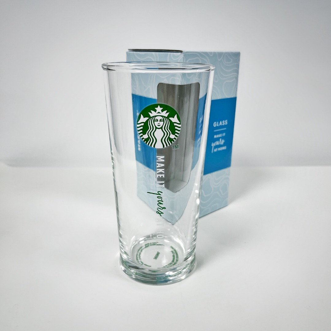 BNIB Starbucks Glass Cup, Furniture & Home Living, Kitchenware