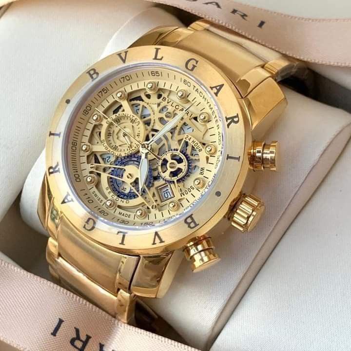 BVLGARI Original Watch Gold Tone Luxury Watches on Carousell